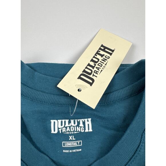 Duluth Trading Longtail T Women’s Henley – XL, Meteor Blue, New - Picture 4 of 7